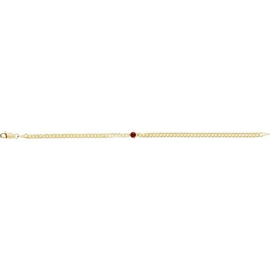 14k-yellow-gold-lab-grown-ruby-link-7"-bracelet
