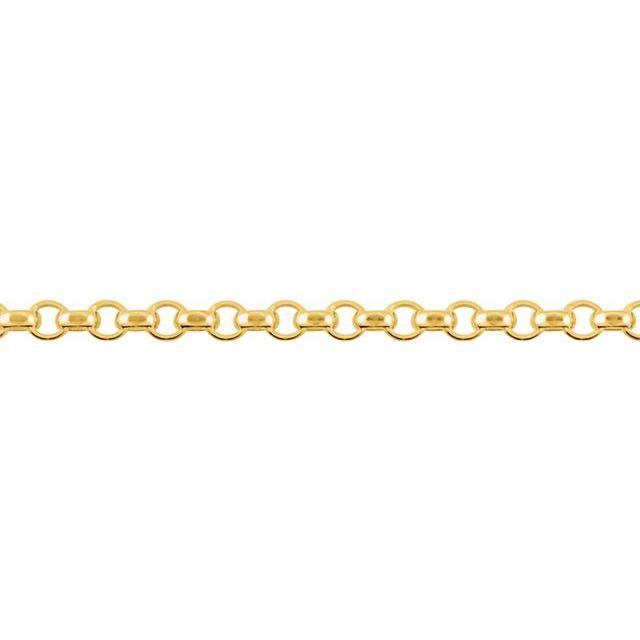 14k-yellow-gold--hollow-diamond-cut-rolo-7"-chain