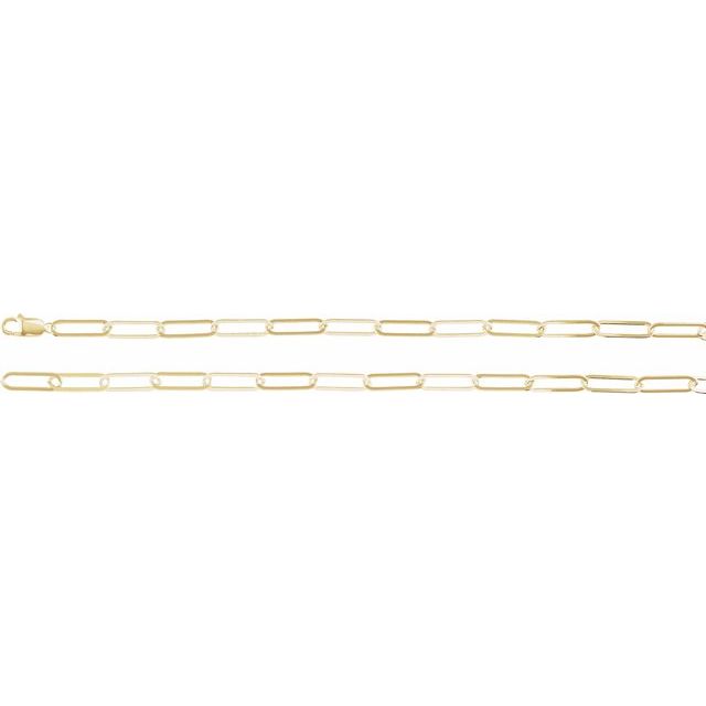 14k-yellow-gold--paperclip-style-18"-chain