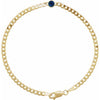 14k-yellow-gold-lab-grown-blue-sapphire-link-7"-bracelet