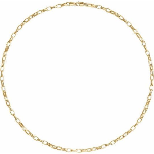 14k-yellow-gold--puffed-oval-cable-16"-chain