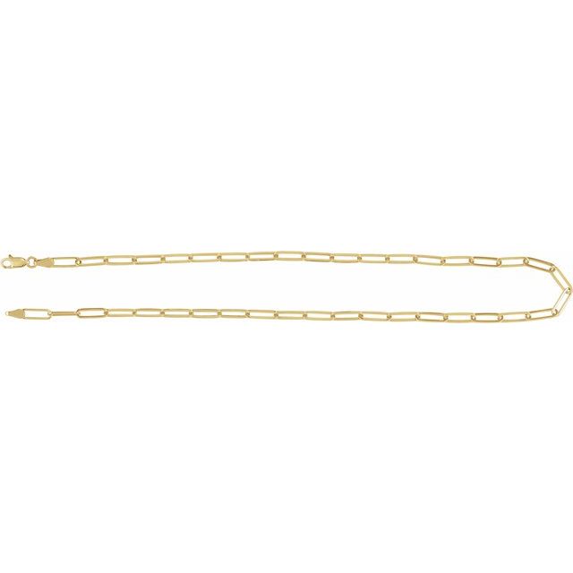 14k-yellow-gold--paperclip-style-16"-chain