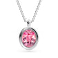 Inspired by the design of the Cala Cocktail Ring, the Roselle Pendant features a radiant pink tourmaline cradled in a sculptural stepped bezel setting. As light flows through the centre stone, its rich blush tones come alive-offering a soft yet striking burst of colour and sparkle.