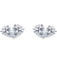 Delicate and radiant, these studs feature two pear-shaped diamonds gently coming together in a graceful, tender embrace — a timeless symbol of connection and elegance.