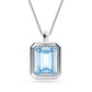 Echoing the bold charm of the Cala Cocktail Ring, the Octavia Blue pendant features an octagon-cut aquamarine, perfectly framed in a sculpted stepped bezel setting. Designed to catch and reflect light from every angle, this piece brings out the stone’s cool, oceanic hues for a refreshingly radiant finish.