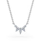 A brilliant set of marquise, pear and round brilliant diamond form a semicircle of glimmering light. This piece mimics the delicate petals of flowers and can be combined with other necklaces from our Confetti collection.
