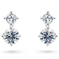 Your chosen diamonds hang gracefully from two compass-set studs, designed to capture the brilliance of the brightest stars in the night sky.