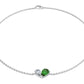 Toi et Moi Tsavorite Bracelet