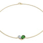 Toi et Moi Tsavorite Bracelet