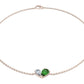 Toi et Moi Tsavorite Bracelet