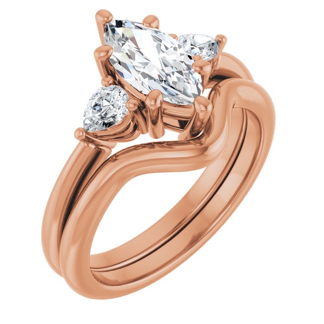14k-rose-gold-10-x--marquise-1/4-ctw-lab-grown-diamond-semi-set-engagement-ring