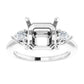 platinum-9-x--asscher-1/4-ctw-natural-diamond-semi-set-engagement-ring