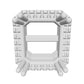 Celestia Halo Ring in 18k White Gold – Round Cut Diamond Setting